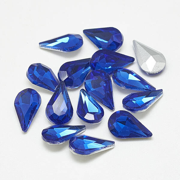 Pointed Back Glass Rhinestone Cabochons