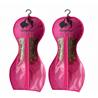Hourglass-Shaped Wig Storage Bag with Hanger, Dust-proof Wig Organizer & Holder for Hair Styling, Compact Wig Bag for Hair Ex...