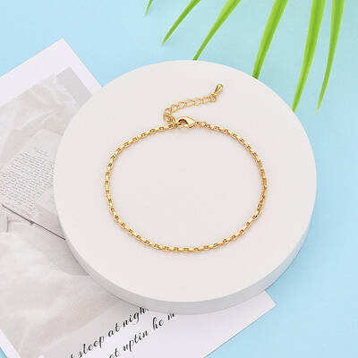 Brass Cable Chain Bracelets for Women