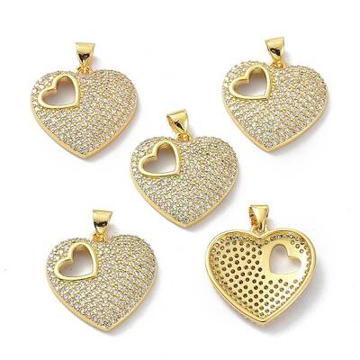 Brass Cubic Zirconia Pendants