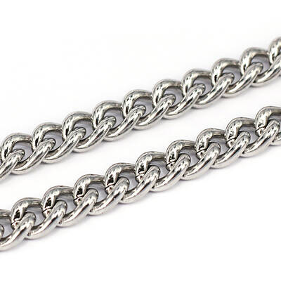 Tarnish Resistant 201 Stainless Steel Cuban Link Chains