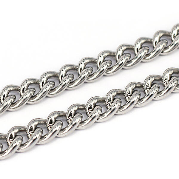 Tarnish Resistant 201 Stainless Steel Cuban Link Chains