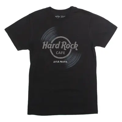 HARD ROCK CAFE Ayia Napa Mens T-Shirt Black Crew Neck S