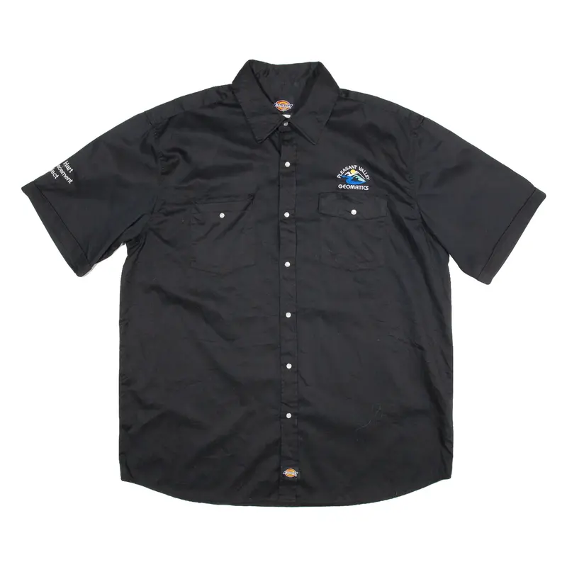 DICKIES Mens Worker Shirt Black 2XL