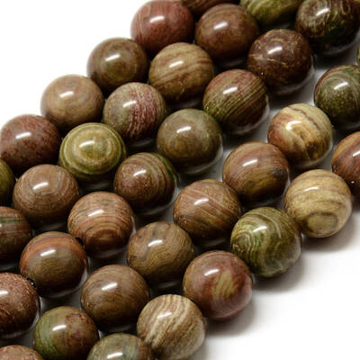 Natural Red Rainbow Jasper Beads Strands
