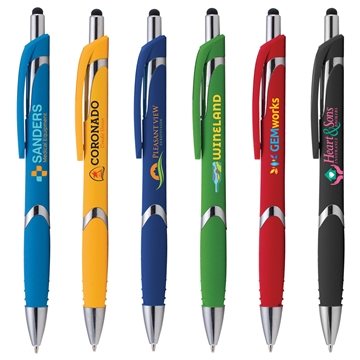 250 Promotional Solana Softy with Stylus - ColorJet - Rubberized