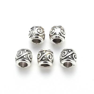 Tibetan Style Alloy European Beads