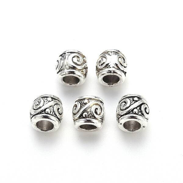 Tibetan Style Alloy European Beads