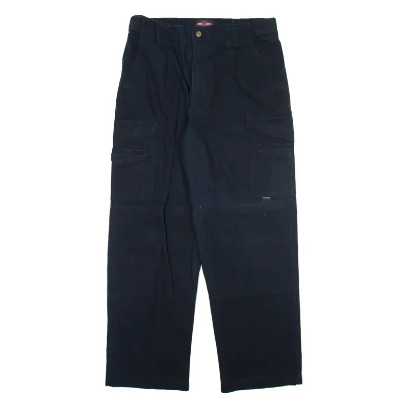 TRU SPEC Cargo Mens Trousers Black Relaxed Straight W32 L29
