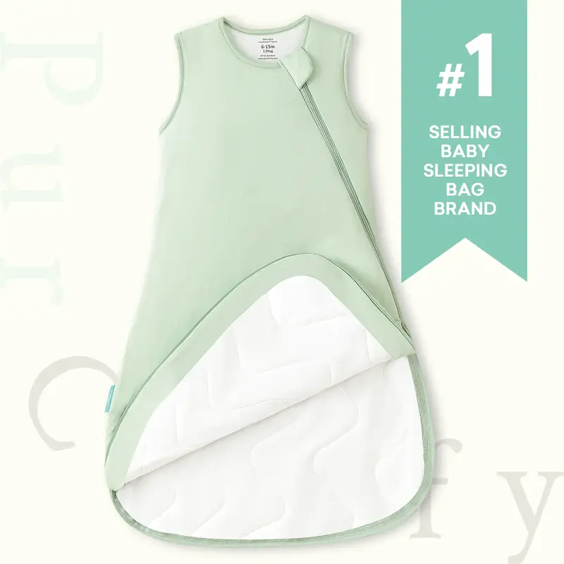 PurComfy Supersoft Toddler Sleep Sack 0.5/1.0/2.5 TOG, Premium Bamboo Viscose 2-Way Zipper for Cooling & Cozy Sleepwear for 1...