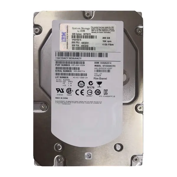 44X3231 IBM 300GB 4Gb/s Fibre Channel 15000 3.5-inch Hard Drive