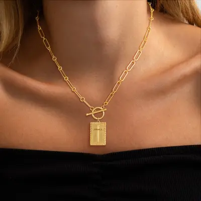 Charm Outdoorfun Cross Choker Necklace for Women - Thick Chunky Paperclip Chain, Cuban Link Chain, Hip Hop Fashion Jewelry, T...