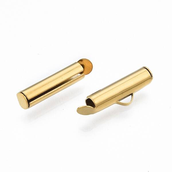 304 Stainless Steel Slide On End Clasp Tubes