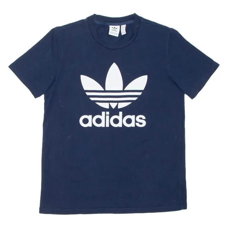 ADIDAS Womens T-Shirt Blue UK 12