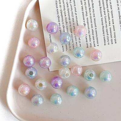 Opaque Acrylic European Beads