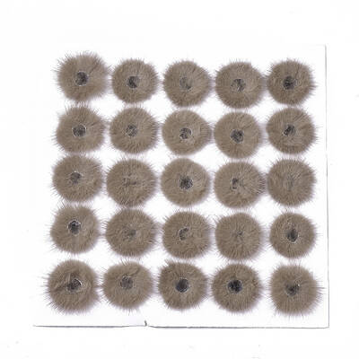 Faux Mink Fur Ball Decoration