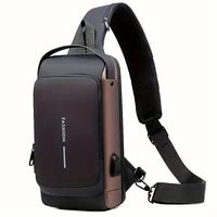 Maxoner Anti-theft shoulder bag  waterproof anti-scratching shoulder bag portable chest bag  man biker chest bag Phone Compac...