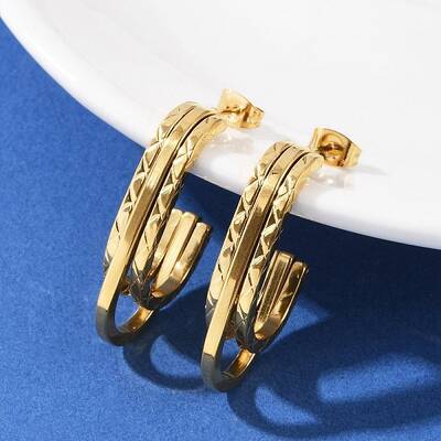 304 Stainless Steel Stud Earrings
