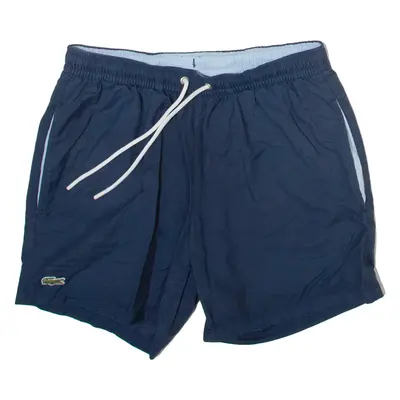LACOSTE Mesh Lined Mens Swimming Shorts Blue XS W26