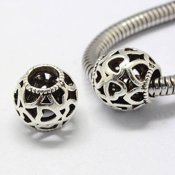 Alloy European Beads