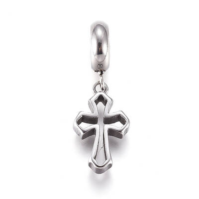 304 Stainless Steel European Dangle Charms