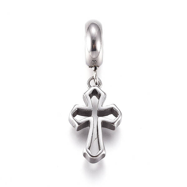 304 Stainless Steel European Dangle Charms