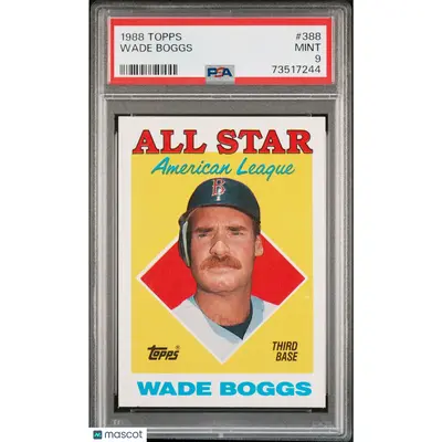 Wade Boggs PSA 1988 Topps Baseball #388 9 73517244