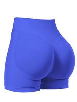 Sporty Women's Solid Color High Waist Sports Shorts, Breathable Comfortable Seamless Skinny Shorts for Yoga Gym Running, Ladi...