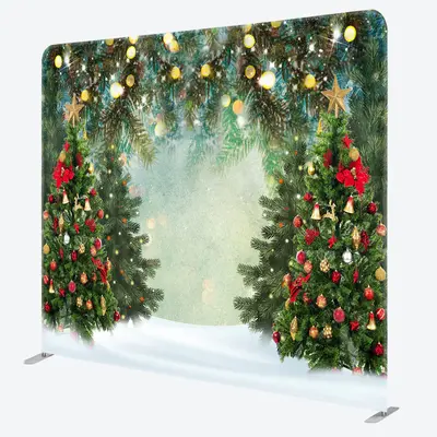 Aperturee Christmas Tree Light Double-Sided Square Backdrop - Aperturee