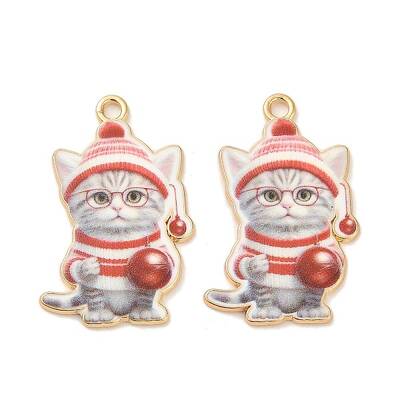 Christmas Alloy Enamel Pendants