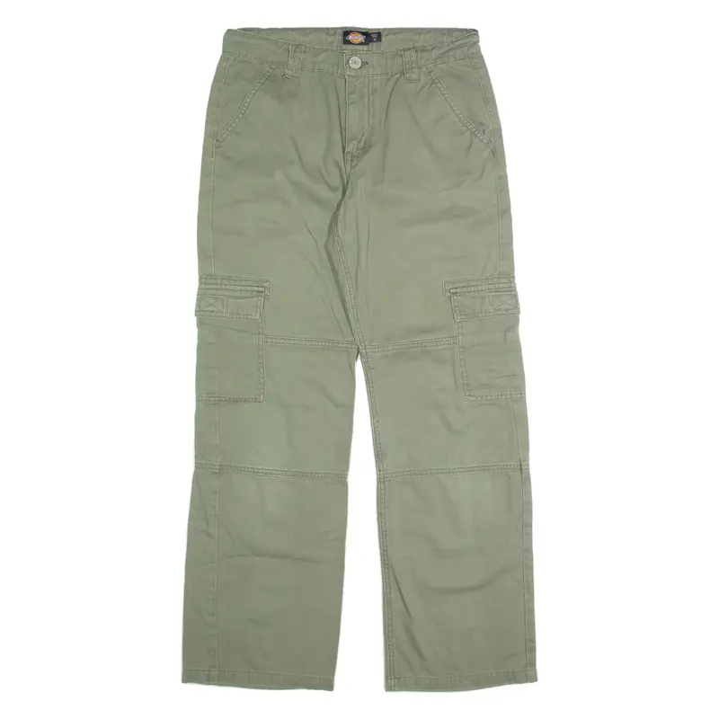 DICKIES Cargo Mens Trousers Green Regular Straight W30 L28