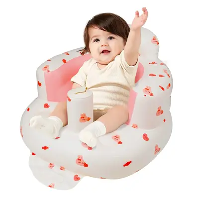 Inflatable Baby Seat with Built-in Air Pump and Toddler Floor Seat (No Wheels)- Ages 3-36 Months, Baby Floor Seater Gifts, Th...