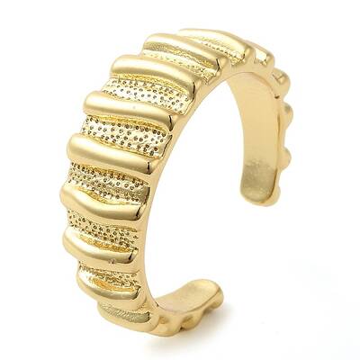 Brass Open Cuff Ring for Women