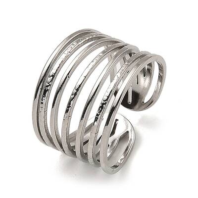 Non-Tarnish 304 Stainless Steel Open Cuff Rings