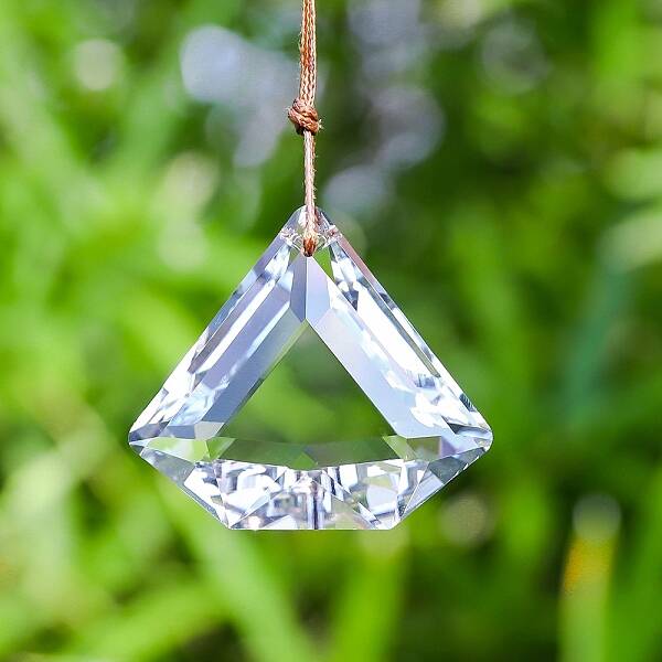 Pentagon Faceted K9 Glass Suncatchers
