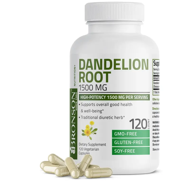Dandelion Root 1500 MG per Serving - Natural Supplement for Health - Healthcare