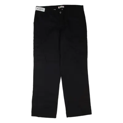 DICKIES Cargo Womens Trousers Black Regular Straight W34 L30