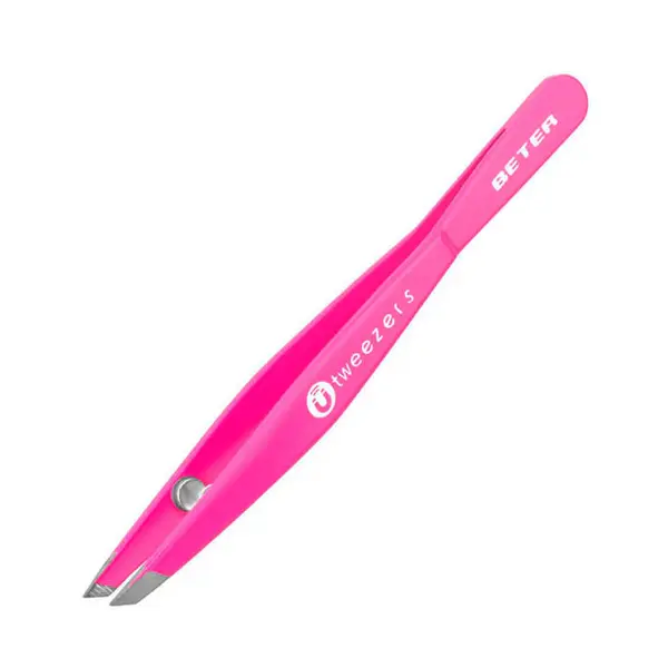 Tweezers Beter pink magnetic oblique tip