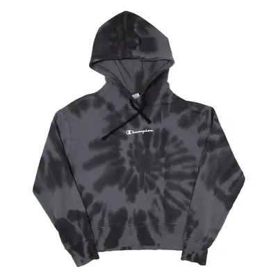 CHAMPION Cropped Mens Grey Hoodie L