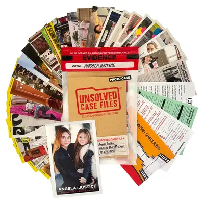 Photo Case: Angela Justice | Cold Case Murder Mystery Game - Unsolved Case Files