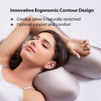 BodyPedia Anti-Wrinkle Beauty Pillow – Skin-Friendly, Ergonomic design for Side/Black/Stomach Sleepers, Two Heights for Dif...