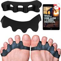 PrimalStep Toe Separators - Doctor Recommended - Correct Foot and Bunion Pain, Plantar Fasciitis - Toe Straightener to Improv...