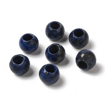 Natural Lapis Lazuli Gemstone European Beads