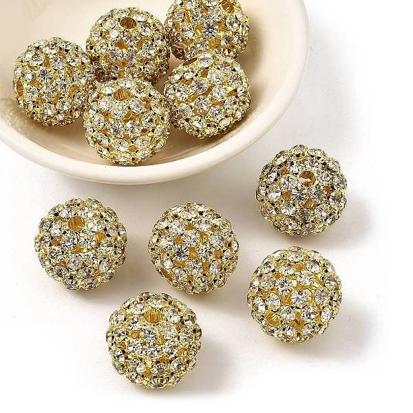 Brass Rhinestone Beads