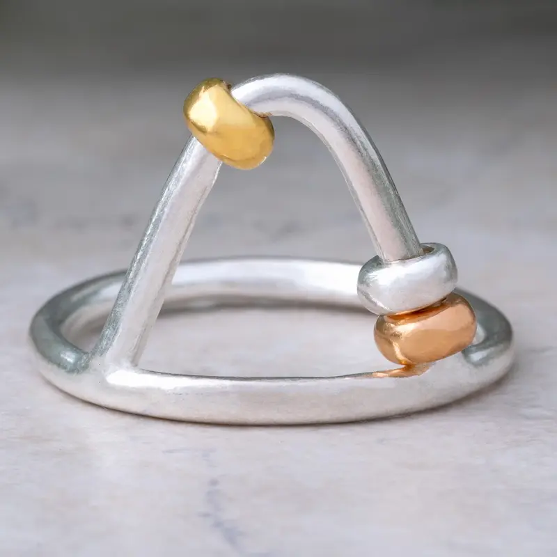 Up & Over Sterling Silver Fidget Ring - 9