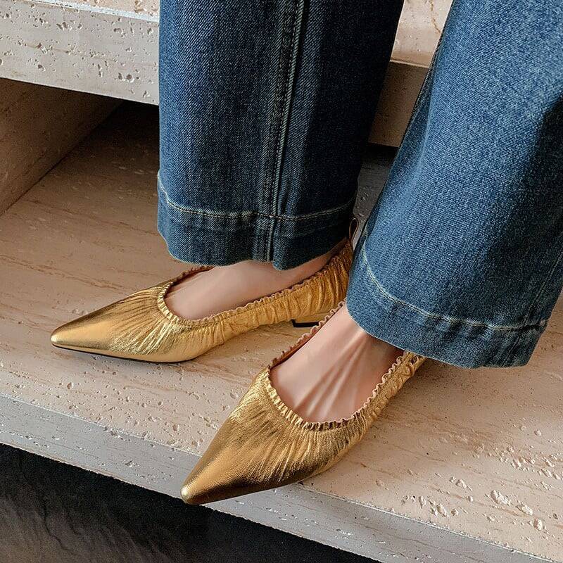 CHIKO Matxalen Pointy Toe Block Heels Pumps Shoes