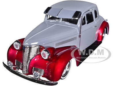 1939 Chevrolet Coupe Lowrider Gray and Red Metallic \