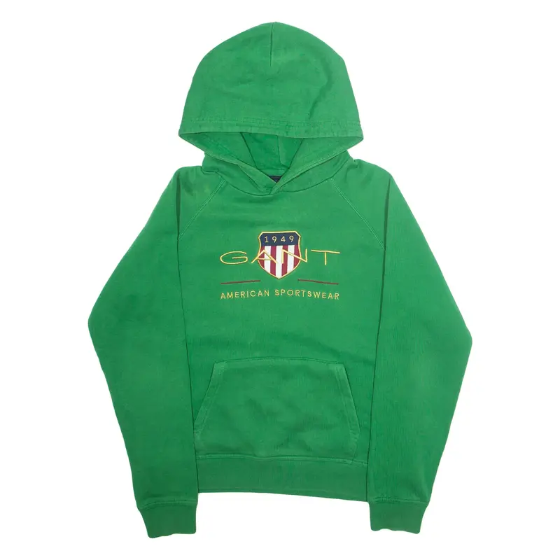 GANT Mens Green Hoodie USA S
