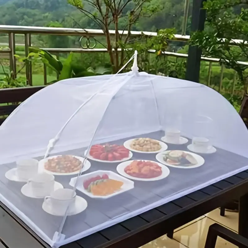 Foldable Food Cover, Mesh Food Cover, Portable Food Shelter, Picnic Supplies, Ideal for Outdoor Picnics, BBQs & Parties, Cont...