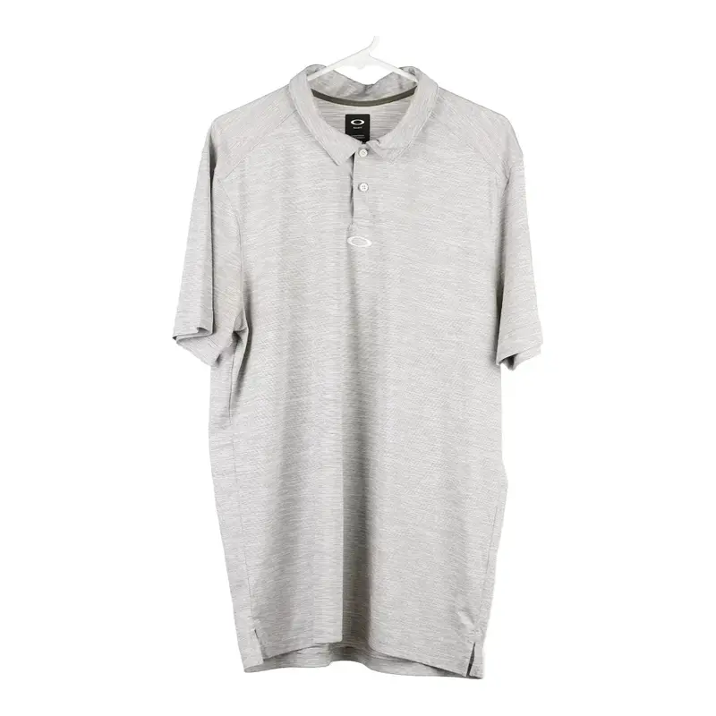 Oakley Polo Shirt - 2XL Grey Cotton